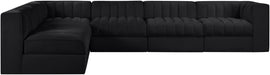Rummi - Velvet Performance Fabric Upholstered 6 Piece Modular Sectional - Simple Home Plus
