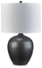 Ladstow - Black - Ceramic Table Lamp - Simple Home Plus
