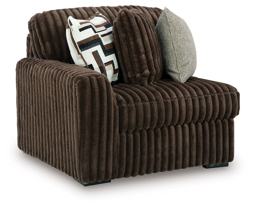 Midnight-Madness - LAF Corner Chair - Chocolate - Simple Home Plus