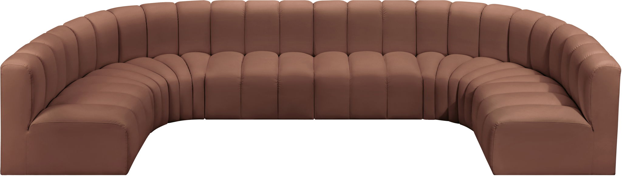 Arc - Faux Leather Modular U-Shaped Sectional - Simple Home Plus
