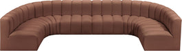 Arc - Faux Leather Modular U-Shaped Sectional - Simple Home Plus