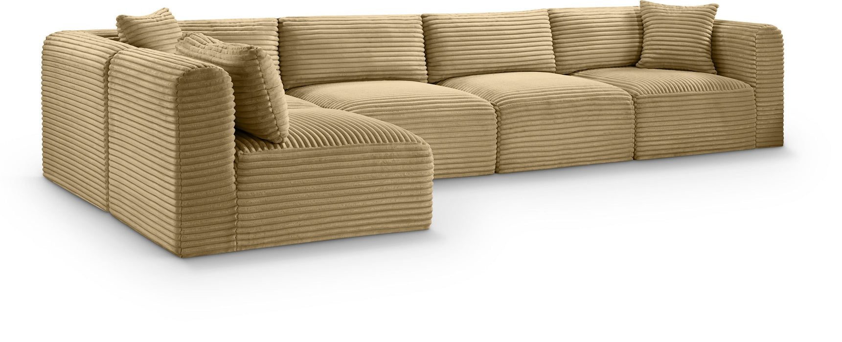 Shaggy - 5 Piece Modular Sectional - Simple Home Plus