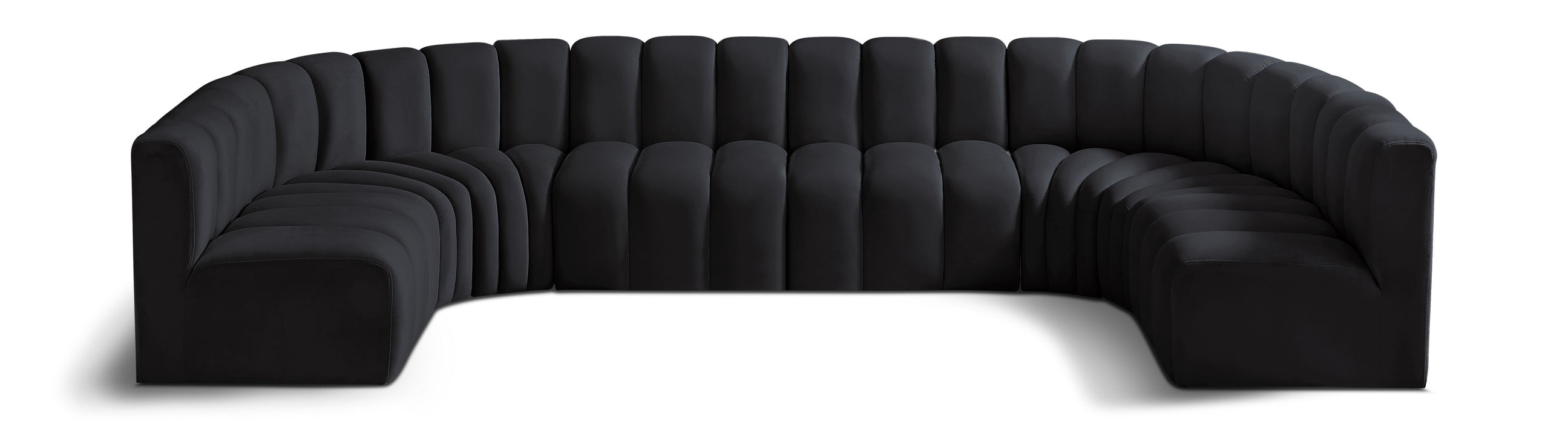 Arc - Velvet Modular U-Shaped Sectional - Simple Home Plus