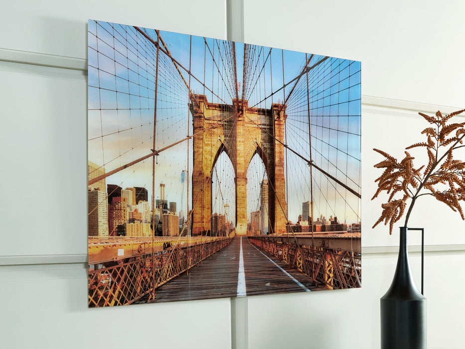 Shayward - Blue / Amber - Wall Art - Simple Home Plus