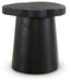 Wimbell - Black - Round End Table - Simple Home Plus