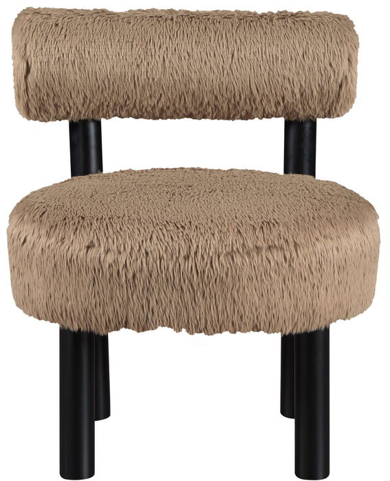 Ambre - Vegan Shearling Fabric Upholstered Accent Chair - Simple Home Plus