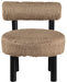 Ambre - Vegan Shearling Fabric Upholstered Accent Chair - Simple Home Plus