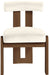 Arienzo - Performance Fabric Upholstered Dining Chair (Set of 2) - Walnut Base - Simple Home Plus