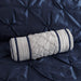 Laurel - King 7 Piece Tufted Comforter Set - Navy - Simple Home Plus