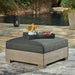 Citrine Park - Brown - Ottoman With Cushion - Simple Home Plus