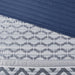 Bennett - King 4 Piece Reversible Coverlet Set - Navy - Simple Home Plus