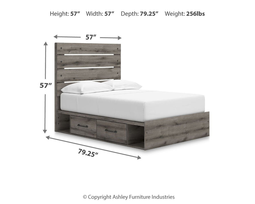 Graystorm - Panel Bed With Storage - Simple Home Plus