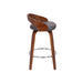 Sonia - 26" Counter Height Swivel Bar Stool - Walnut Wood - Simple Home Plus