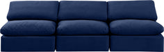 Indulge - Velvet 3 Seat Modular Armless Sofa - Simple Home Plus