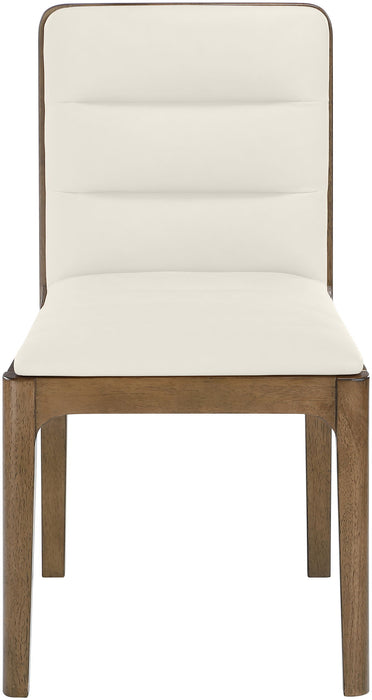 Ellis - Vegan Leather Upholstered Dining Chair (Set of 2) - Brown Base - Simple Home Plus