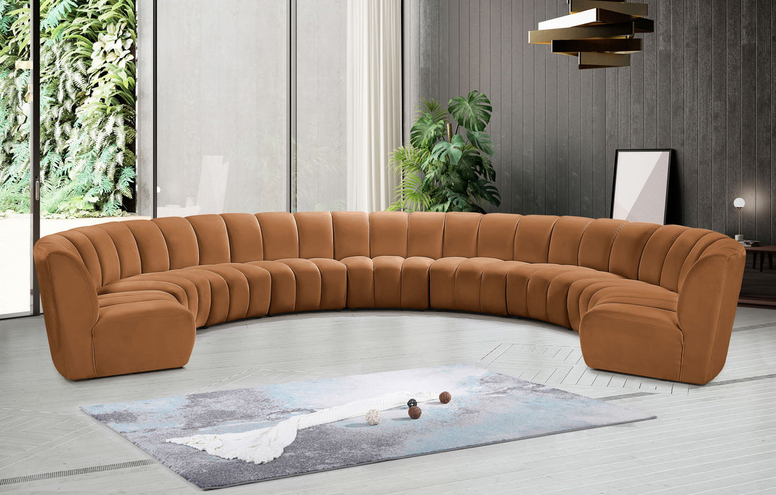 Infinity - 9 Piece Modular Sectional - Saddle - Simple Home Plus