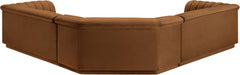 Cascade - Velvet Modular Sectional - Saddle - Simple Home Plus