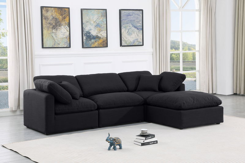 Indulge - Linen 4 Piece Modular Sectional With Chaise