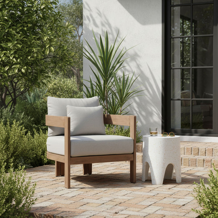 Newport - Water Resistant Fabric Upholstered Outdoor Patio Chair - Simple Home Plus