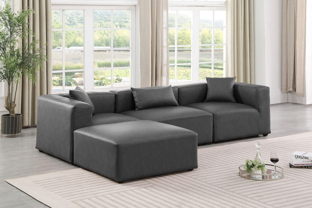 Cube - 4 Piece Modular Sectional With Chaise - Simple Home Plus
