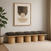 Pavilion - 5 Piece Modular Bench With Natural Base - Simple Home Plus