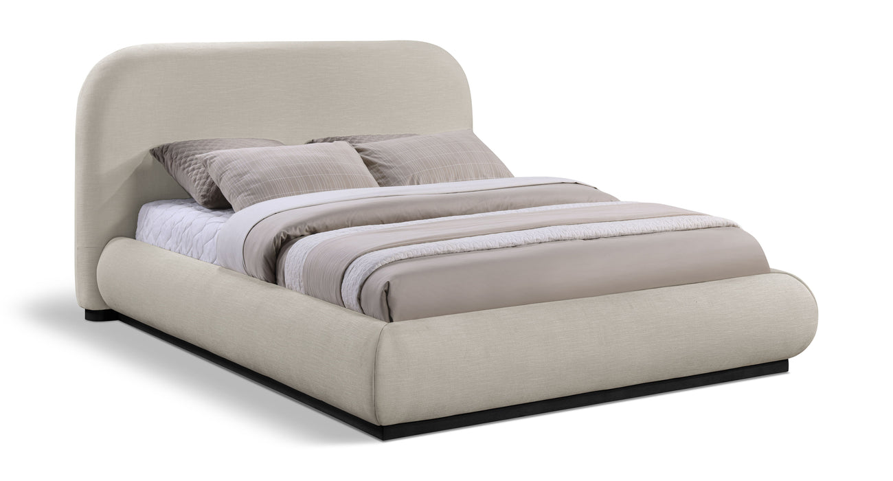 Vaughn - Chenille Bed With Black Base - Simple Home Plus