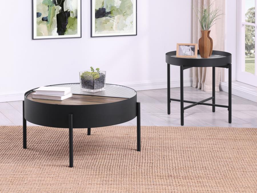 Ozella - Round Coffee Table Set - Simple Home Plus