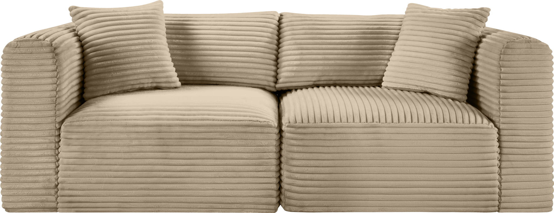 Shaggy - Fabric 2 Seat Modular Sofa - Simple Home Plus