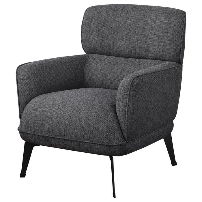 Andrea - Upholstered Crecent Arm Accent Chair - Simple Home Plus