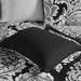 Vienna - 7 Piece Queen Cotton Printed Comforter Set - Black - Simple Home Plus