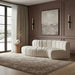 Arc - Boucle Fabric 4 Piece L-Shaped Modular Sofa - Simple Home Plus