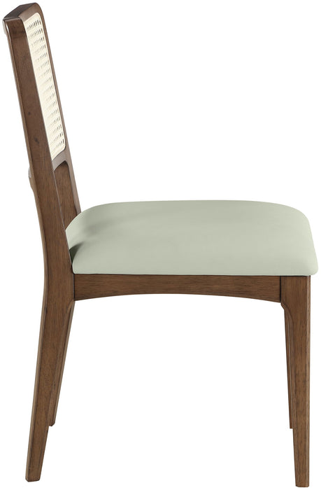 Atrium - Upholstered Seat Dining Chair With Brushed Brown Base (Set of 2) - Simple Home Plus