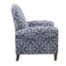 Kirby - Push Back Recliner - Navy Multi - Simple Home Plus