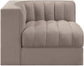 Rummi - Velvet Performance Fabric Upholstered Modular Corner Chair - Simple Home Plus
