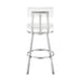 Benjamin - Swivel Stool - Brushed Steel Legs - Simple Home Plus