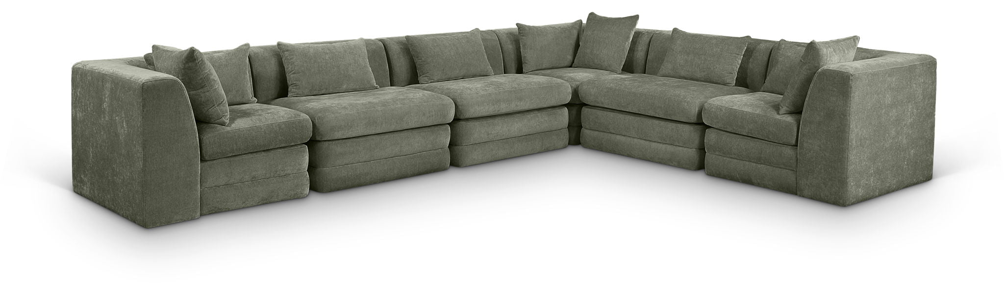 Stellar - 6 Piece Upholstered Modular Sectional - Simple Home Plus
