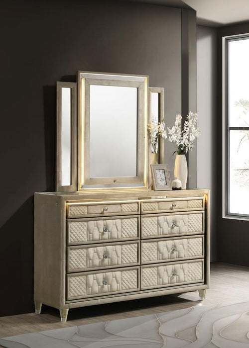 Lorient - 8-Drawer LED Bedroom Dresser Cabinet - Simple Home Plus
