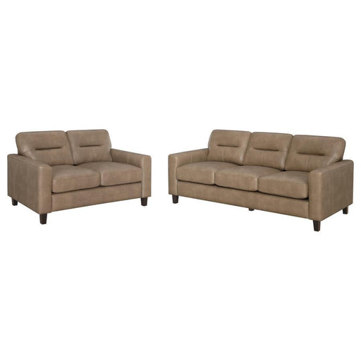Scotland - Faux Leather Upholstered Sofa Set - Simple Home Plus