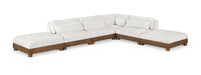 Turin - Chenille Fabric Upholstered Modular Sectional - Cream - Simple Home Plus
