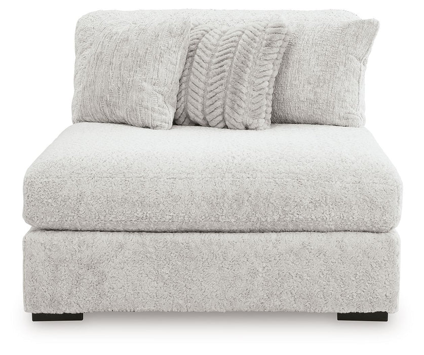 Cuddle Plush - Oversized Armless Chaise - Arctic - Simple Home Plus