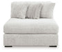 Cuddle Plush - Oversized Armless Chaise - Arctic - Simple Home Plus