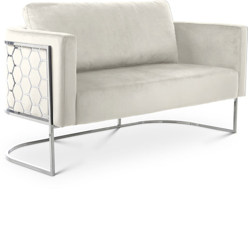 Casa - Loveseat with Chrome Legs - Simple Home Plus