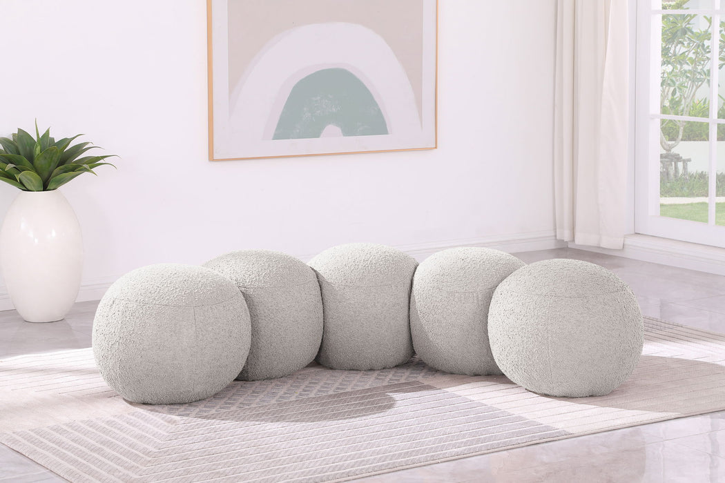 Apollo - Boucle Fabric Bench - Simple Home Plus
