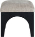 Lawson - Chenille Fabric Ottoman - Black Base - Simple Home Plus