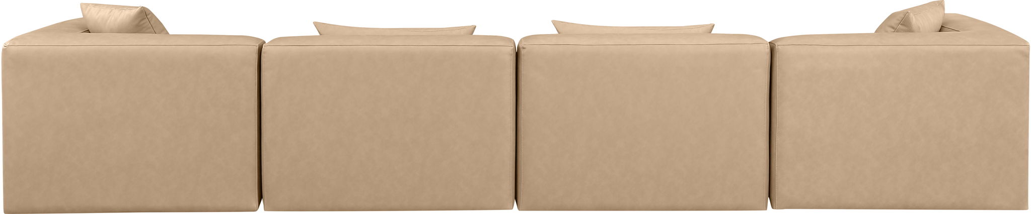 Cube - Modular 4 Piece Sofa - Tan - Simple Home Plus
