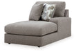Lindon - RAF Corner Chaise - Smoke - Simple Home Plus