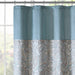 Aubrey - Jacquard Shower Curtain - Teal - Simple Home Plus