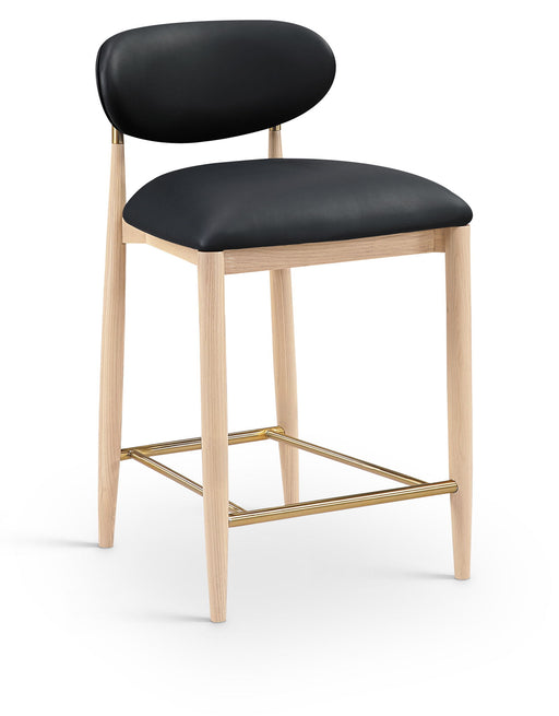 Riccio - Stool - Natural And Gold Frame - Simple Home Plus