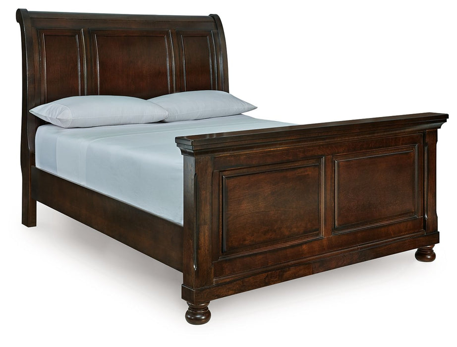 Porter - Sleigh Bed - Simple Home Plus