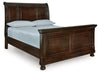 Porter - Sleigh Bed - Simple Home Plus